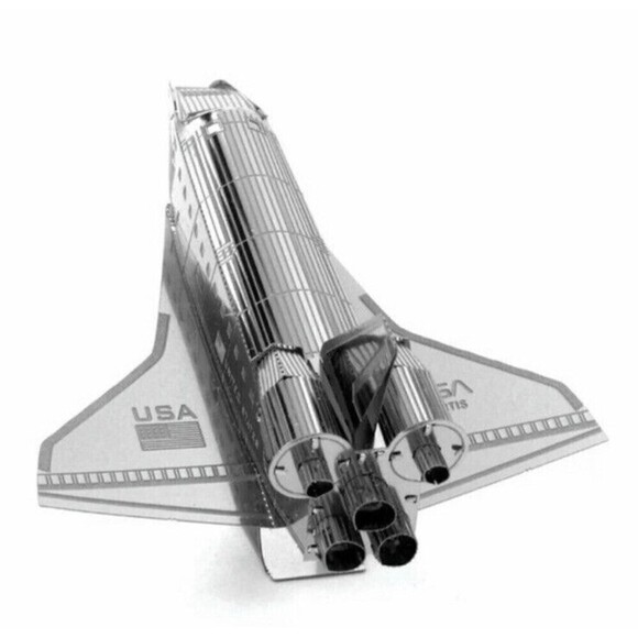 Metal Earth Space Shuttle Atlantis Orbiter Aircraft 3D DIY Model Building Kit - Picture 3 of 8